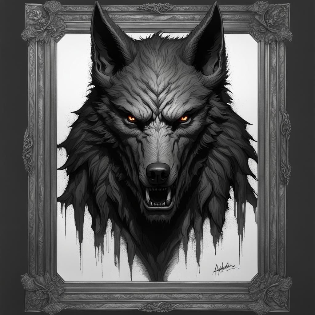 Gothic Werewolf Portrait in Disciples III Style