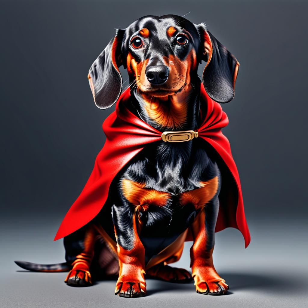 Superhero Dachshund to the Rescue