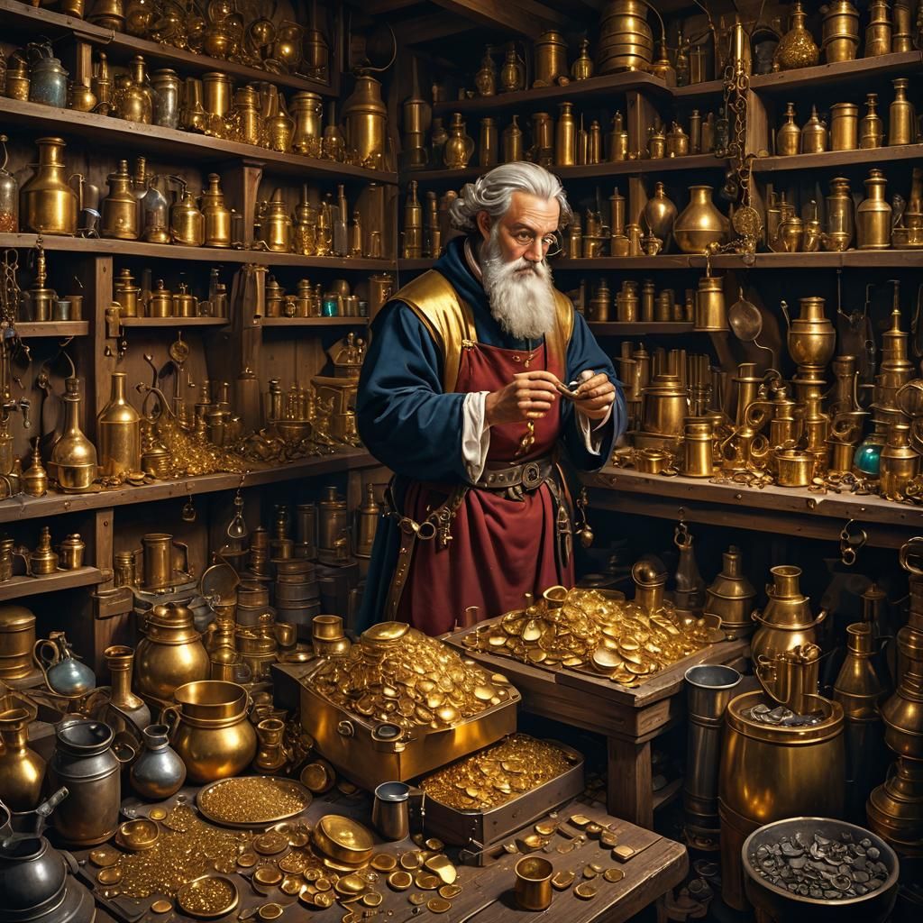 Alchemist's Secret: Metal to Gold Transmutation