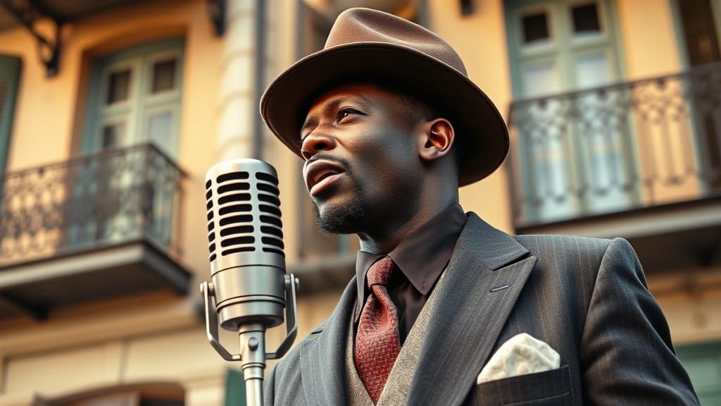 Blues Singer in New Orleans: Harlem Renaissance Style