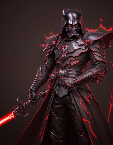Dark Lord Vader in Vantablack Enshroud