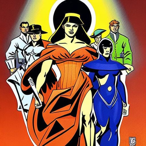 Psychedelic Abstract Art in Triadic Colors