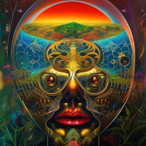 Artist's Inner Universe: Gothic Oil Painting