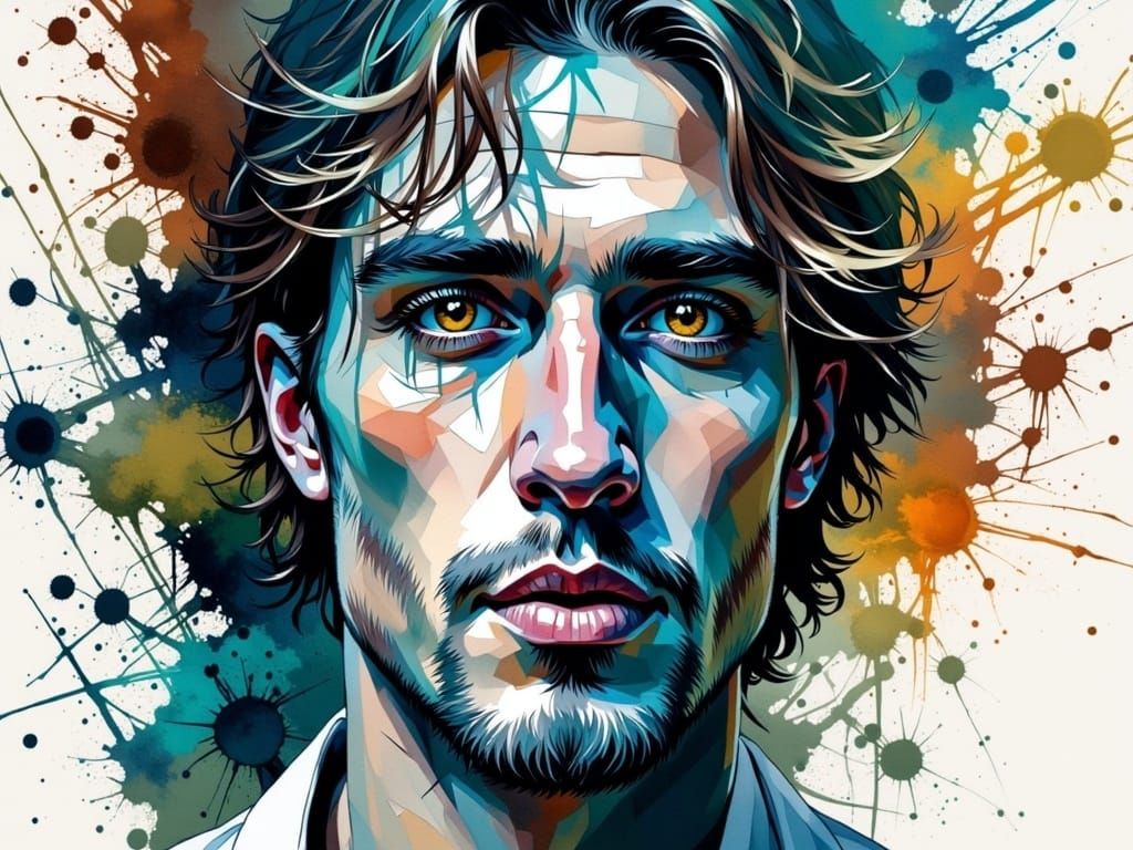 Handsome man <lora:Male portrait II:1.0>