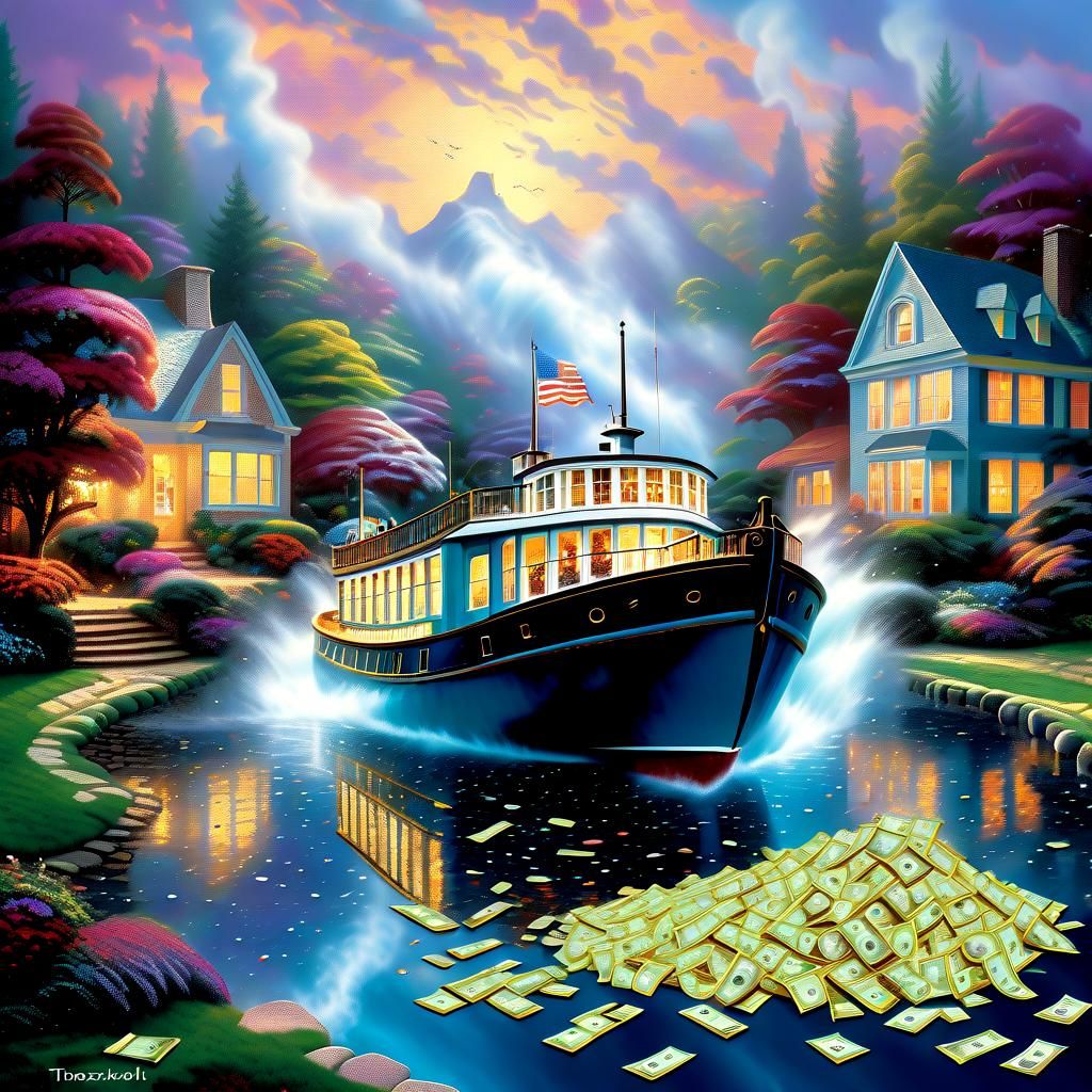 Drowning in Money: Epic Digital Matte Painting