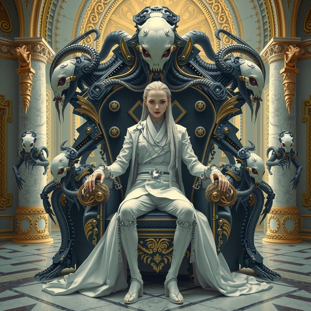 White Neo Gothic Woman