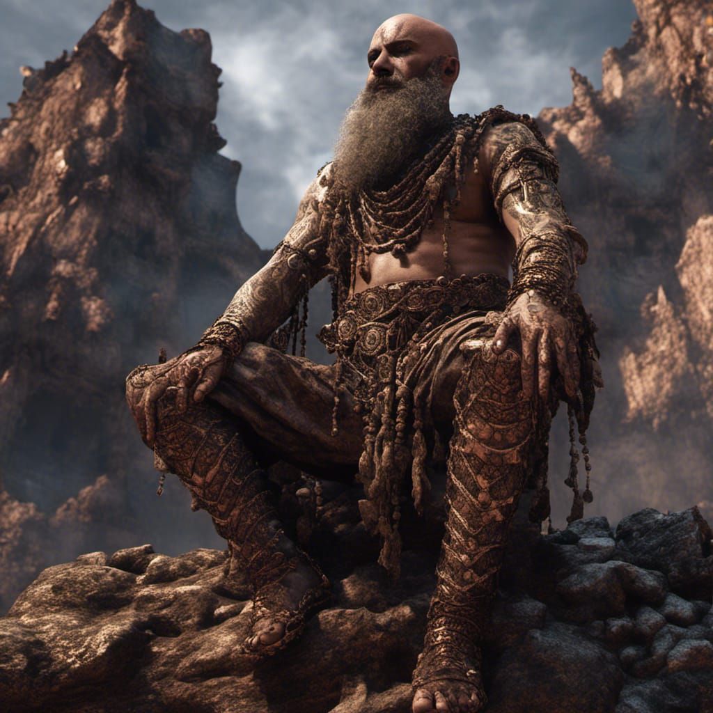 Aghori Sadhu in Detailed Matte Painting