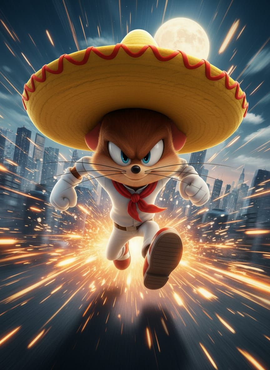 Speedy Gonzales in Cinematic Sprint