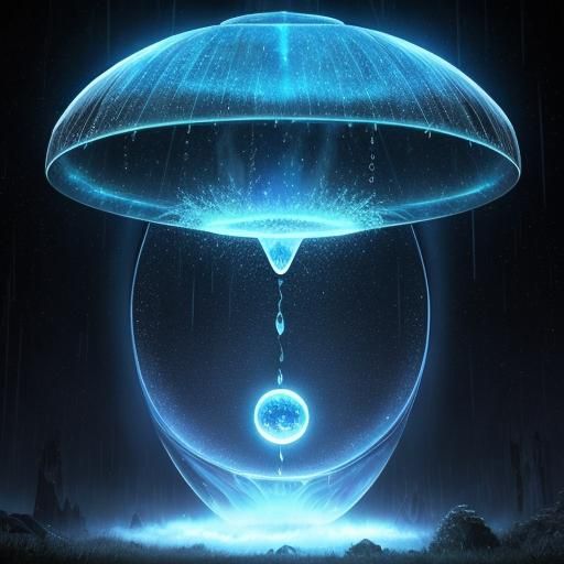 Magical Raindrop Portal to Another World