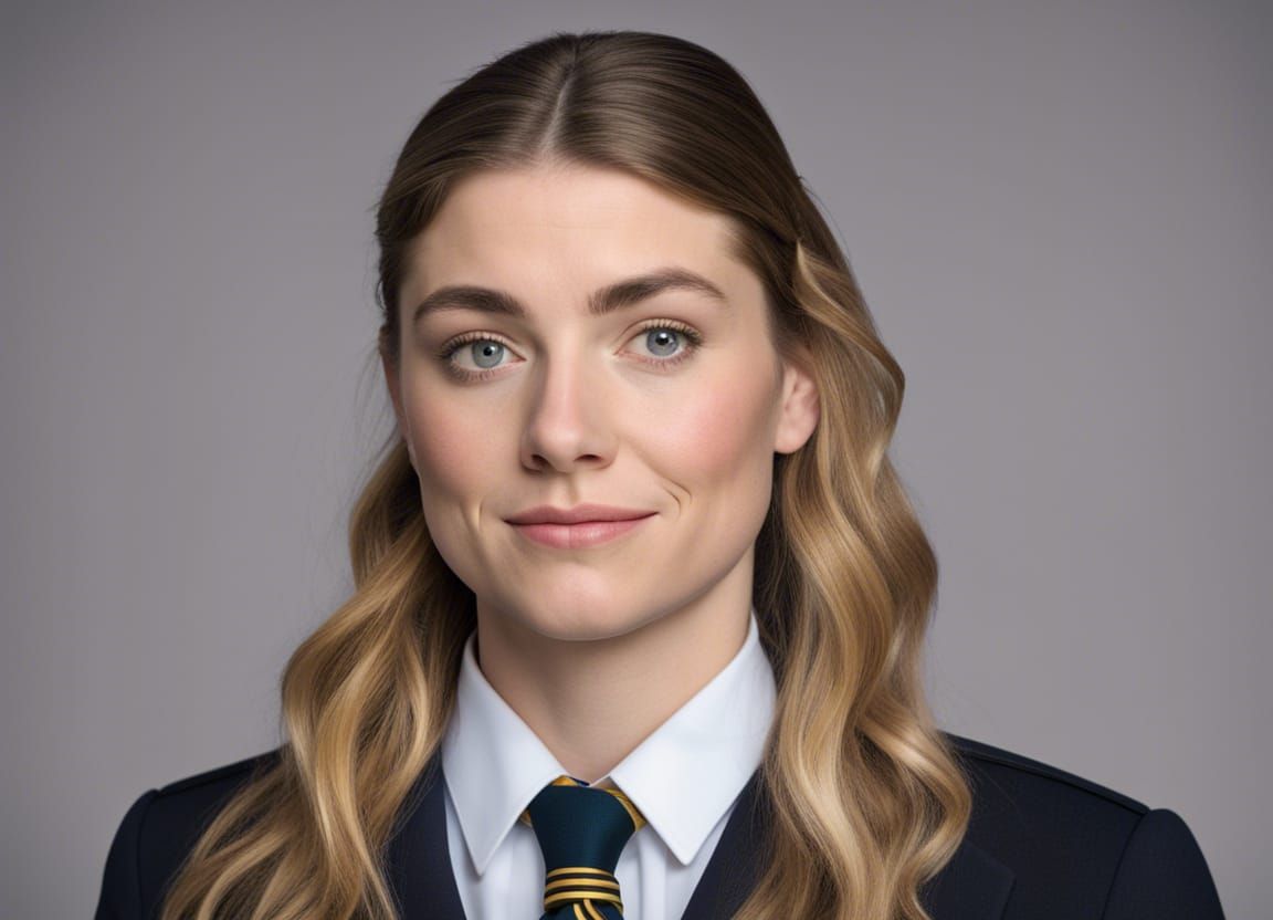 wearing a tie uniform