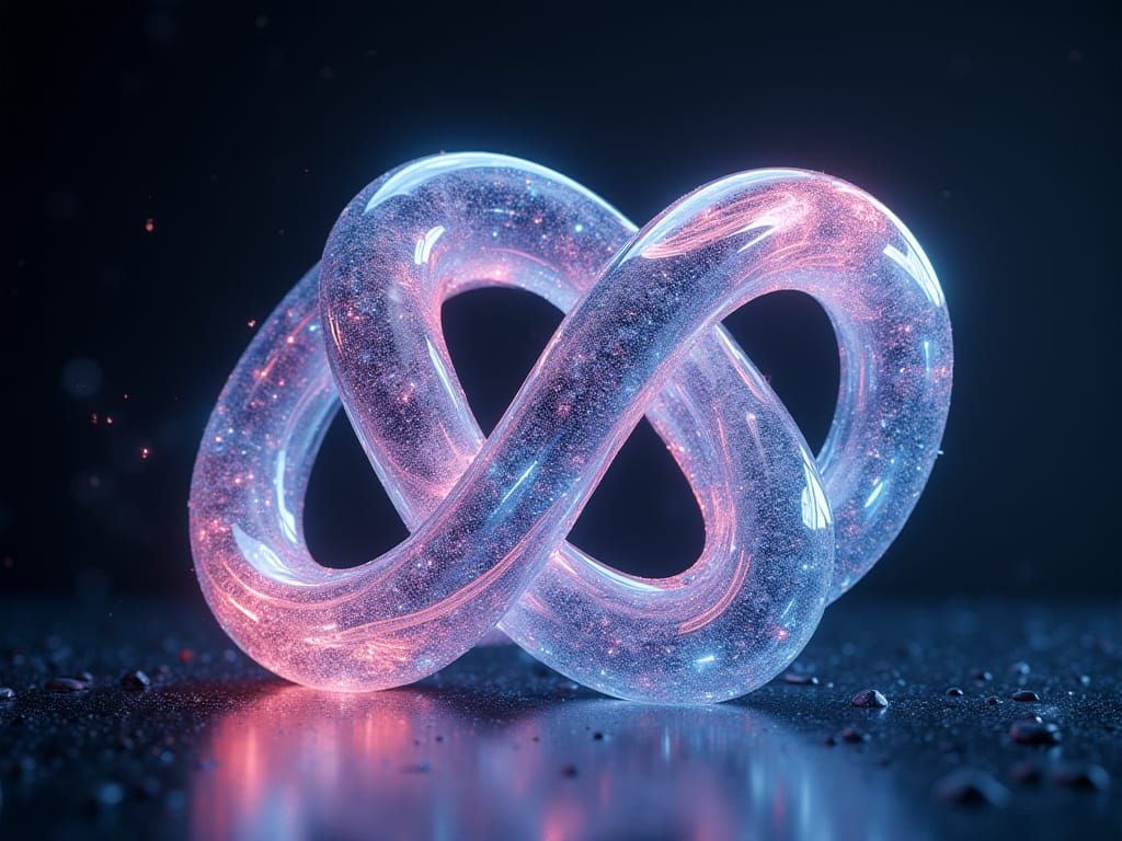 Ethereal Neon Eight in Cosmic Harmony