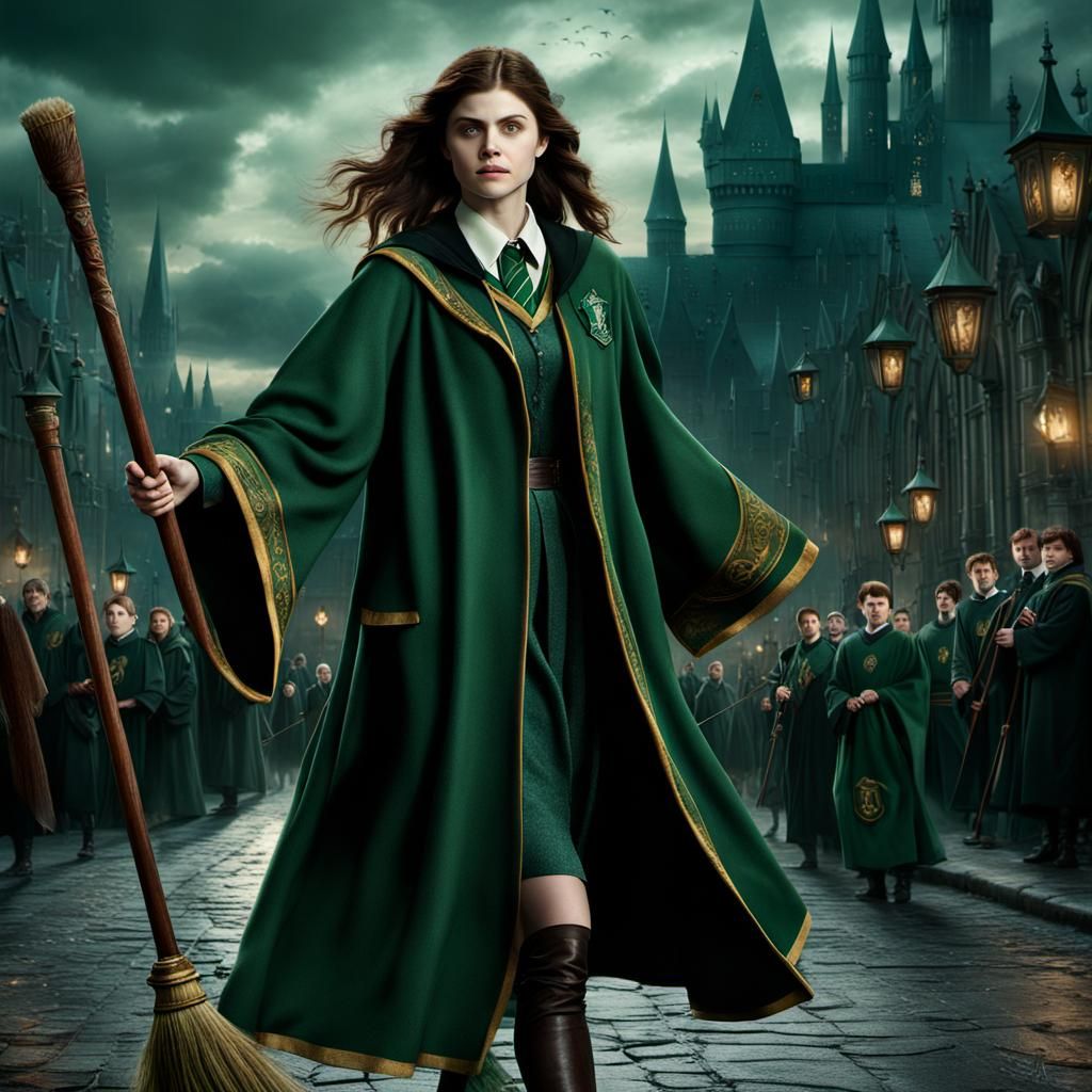 Alexandra Daddario as Slytherin Quidditch Player