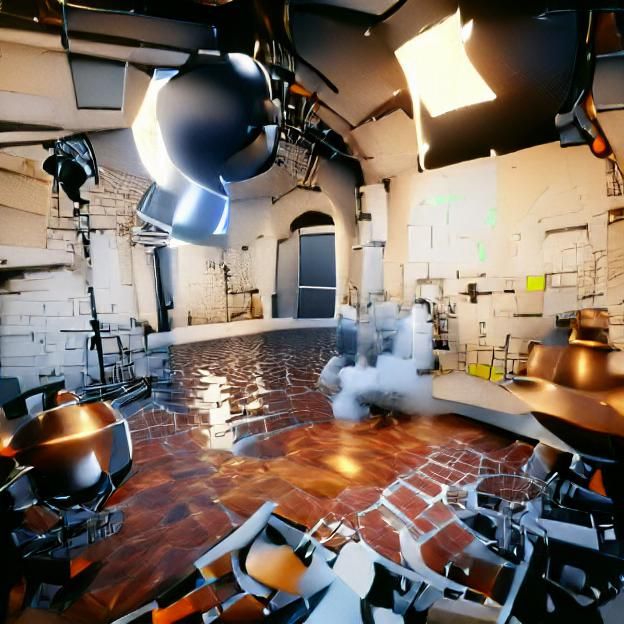 Detailed Industrial Boiler Room Interior