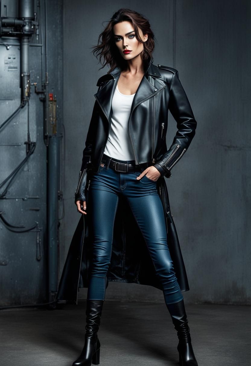 Cyberpunk Rockstar Model in London