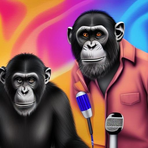 Chimpanzee, stand up comedy