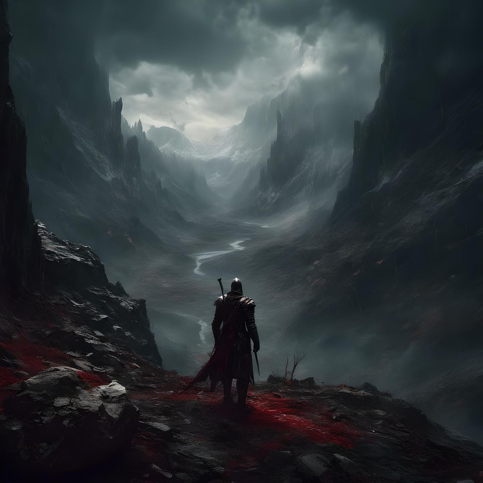 Dark Knight in Valley of Blood Rain