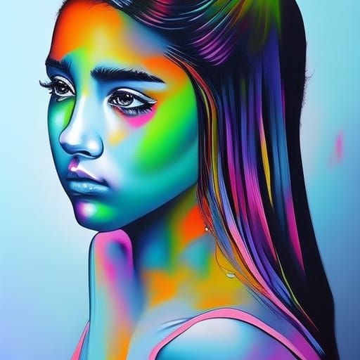 Sad Girl Graffiti Art in Street Style