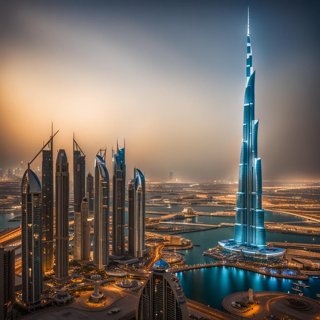 Dubai Skyline: Professional Photography with Bokeh