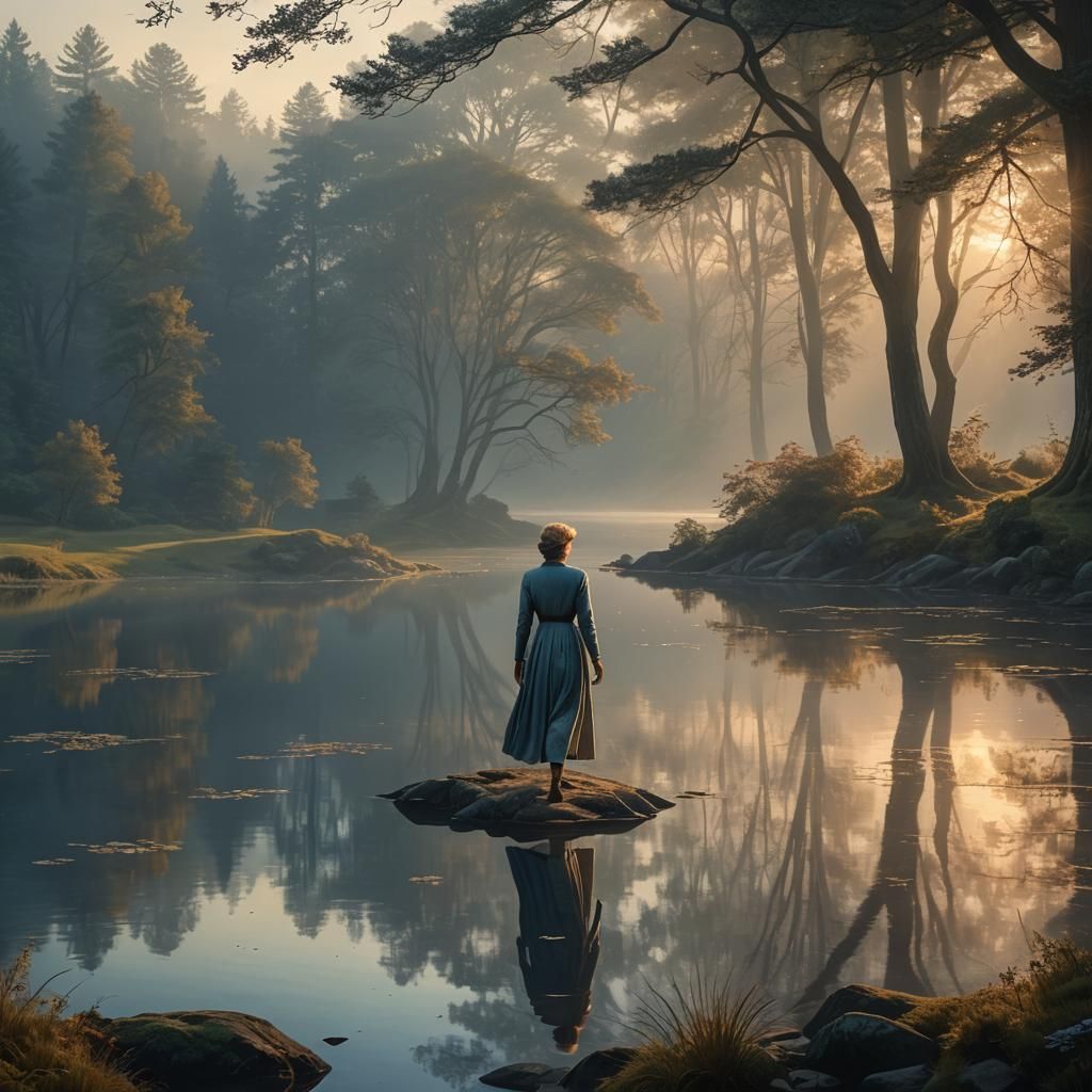 Princess Diana at 65 on Misty Lakefront