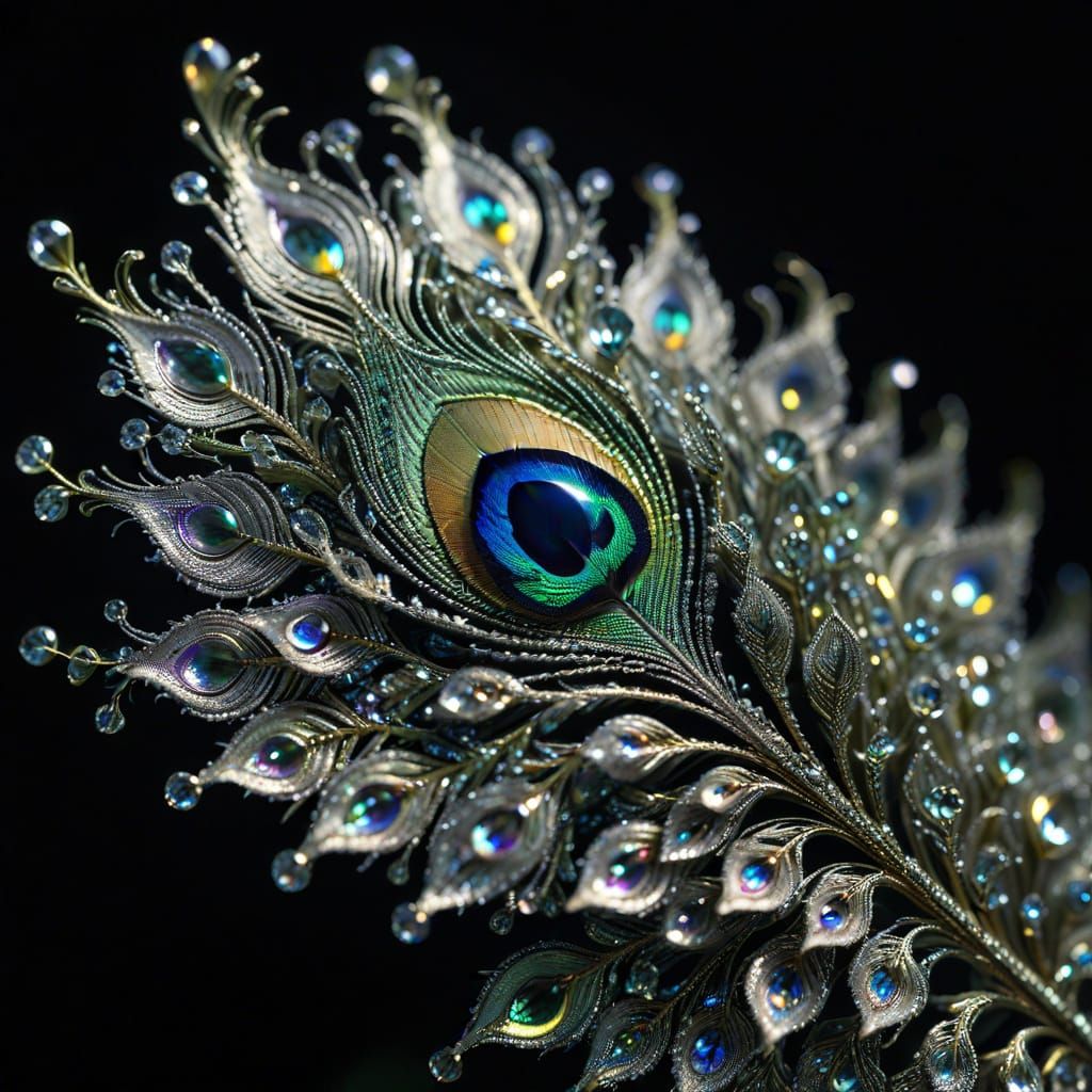 Auric Feather in Iridescent Hues