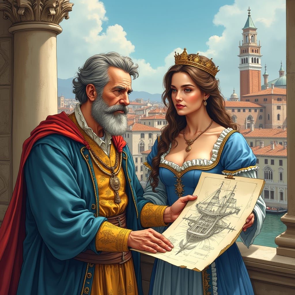 Renaissance Master Unveils Marvelous Machines to Enchanted Q...