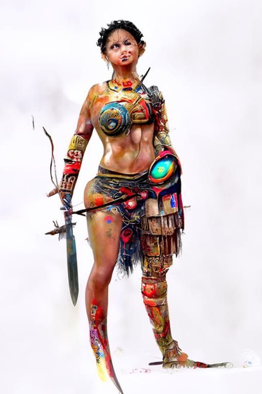 Surreal Amazon Warrior Goddess Artwork