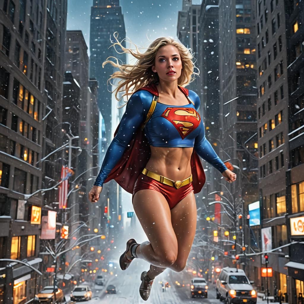 Supergirl Bikini in New York Winter Celebration