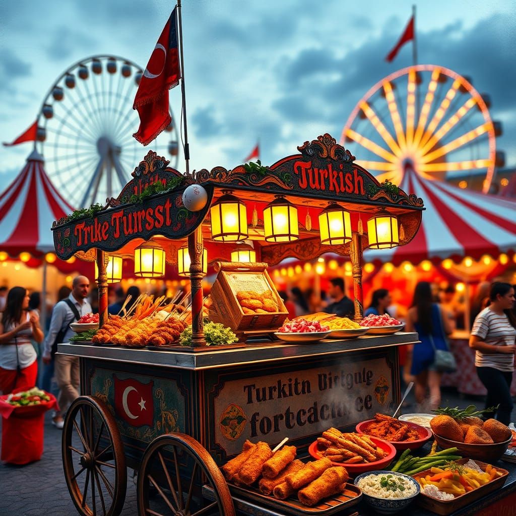 Turkish food cart