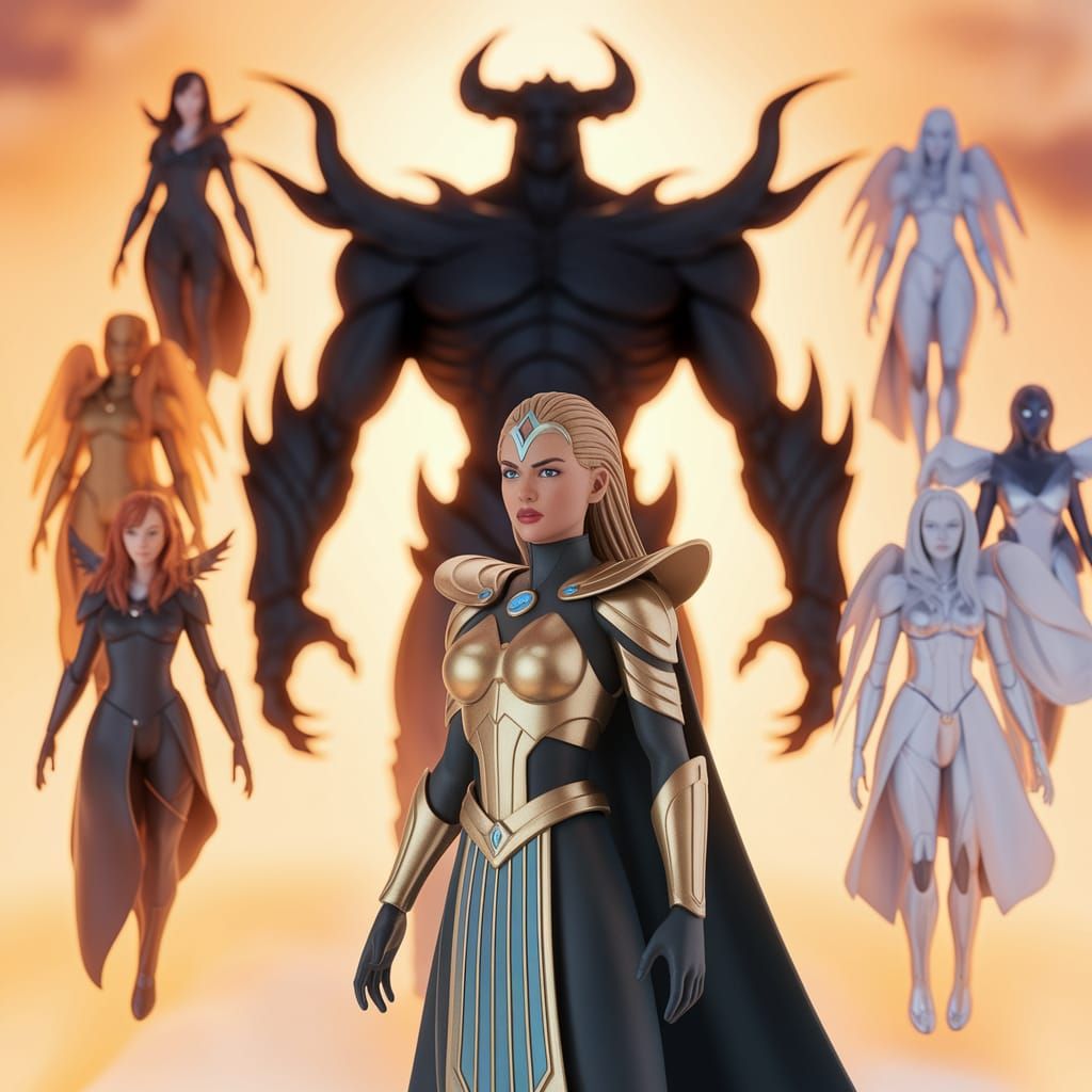 Chronoa Stands Resolute Against Cantaurious in a Vibrant, Hy...