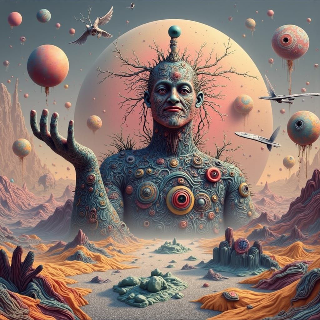 Ethereal Dreamscape in 3D Rendered Style