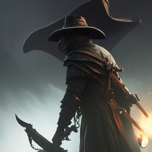 Plague Doctor in Dark Fantasy Style
