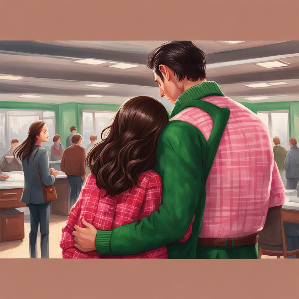 Hyperrealistic Family Portrait with Colorful Background