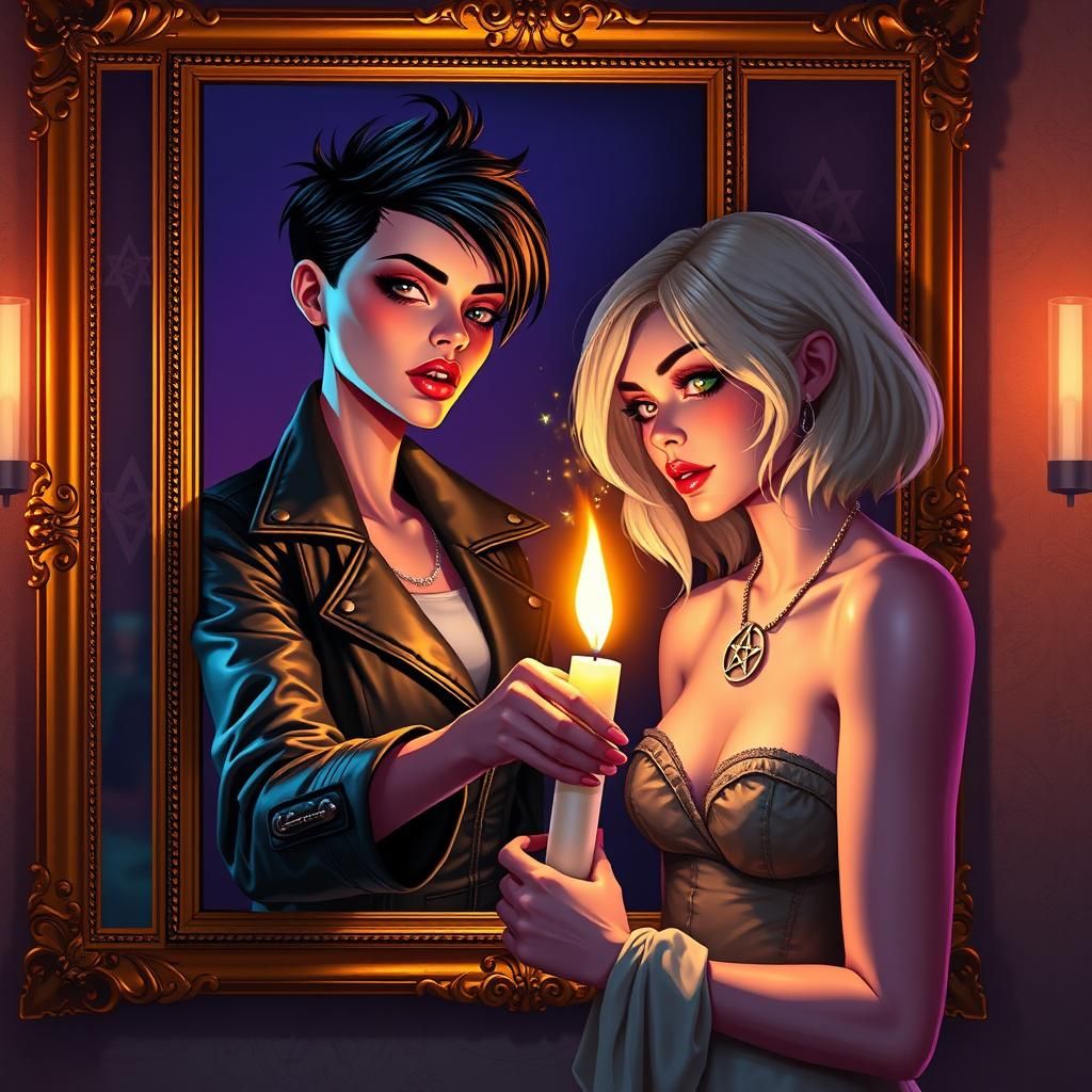 Queer Connection Across Worlds: A Digital Painting