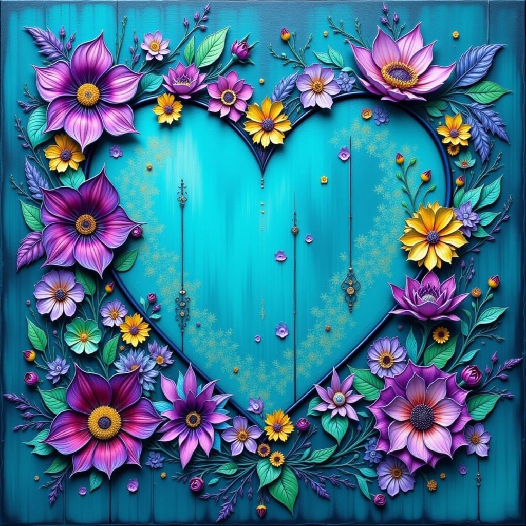 Turquoise and Purple Color Palette Image