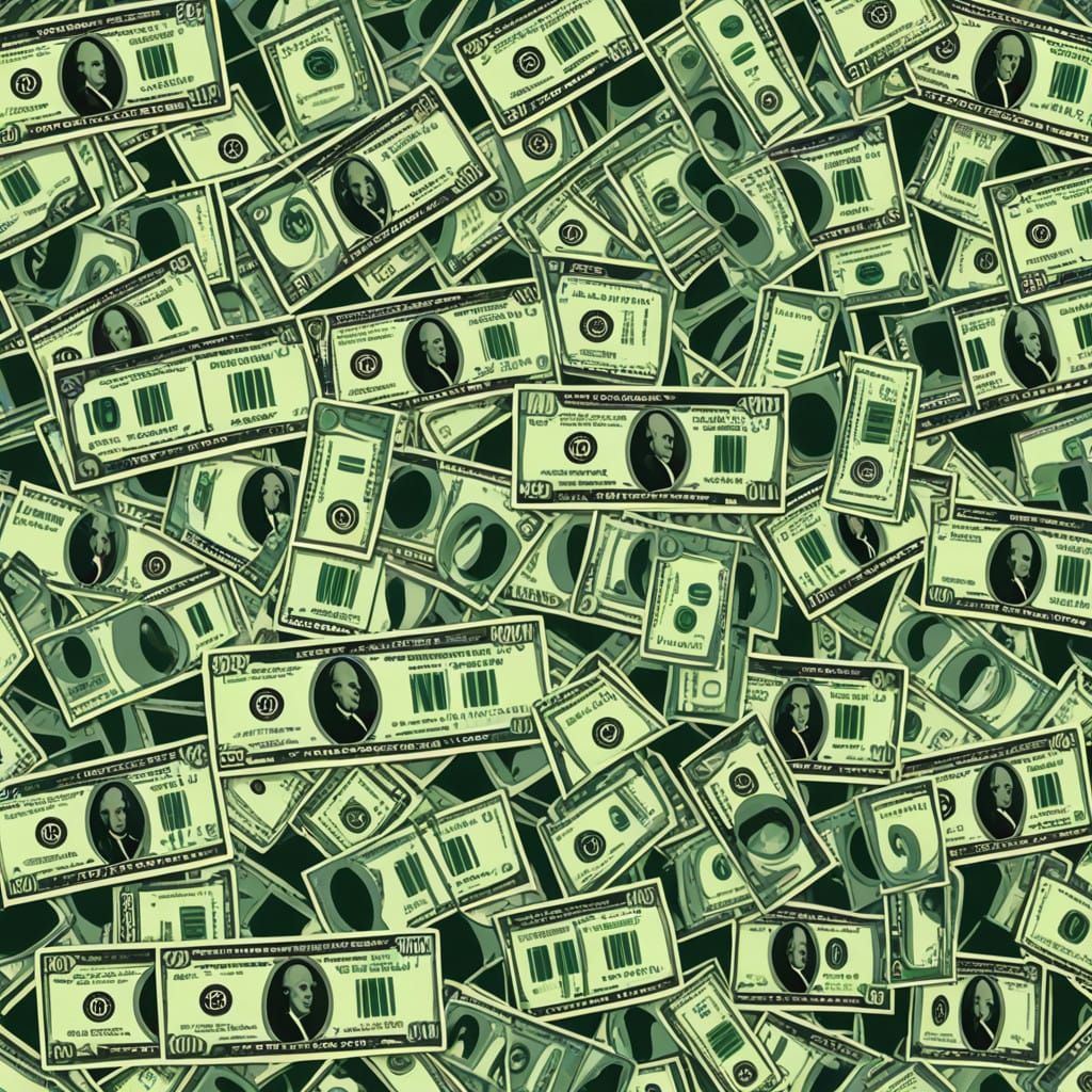 Vibrant Money Abstraction with Fine Details