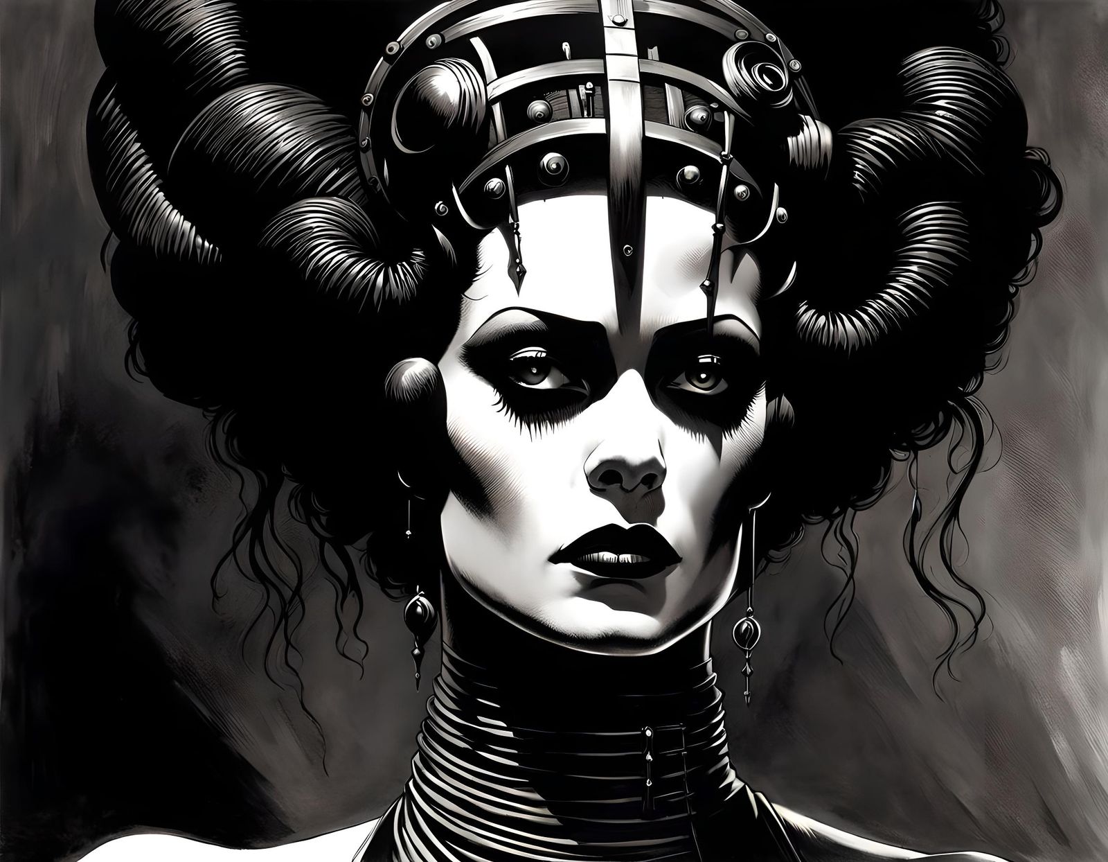 Bride of Frankenstein: Noir Female Monster