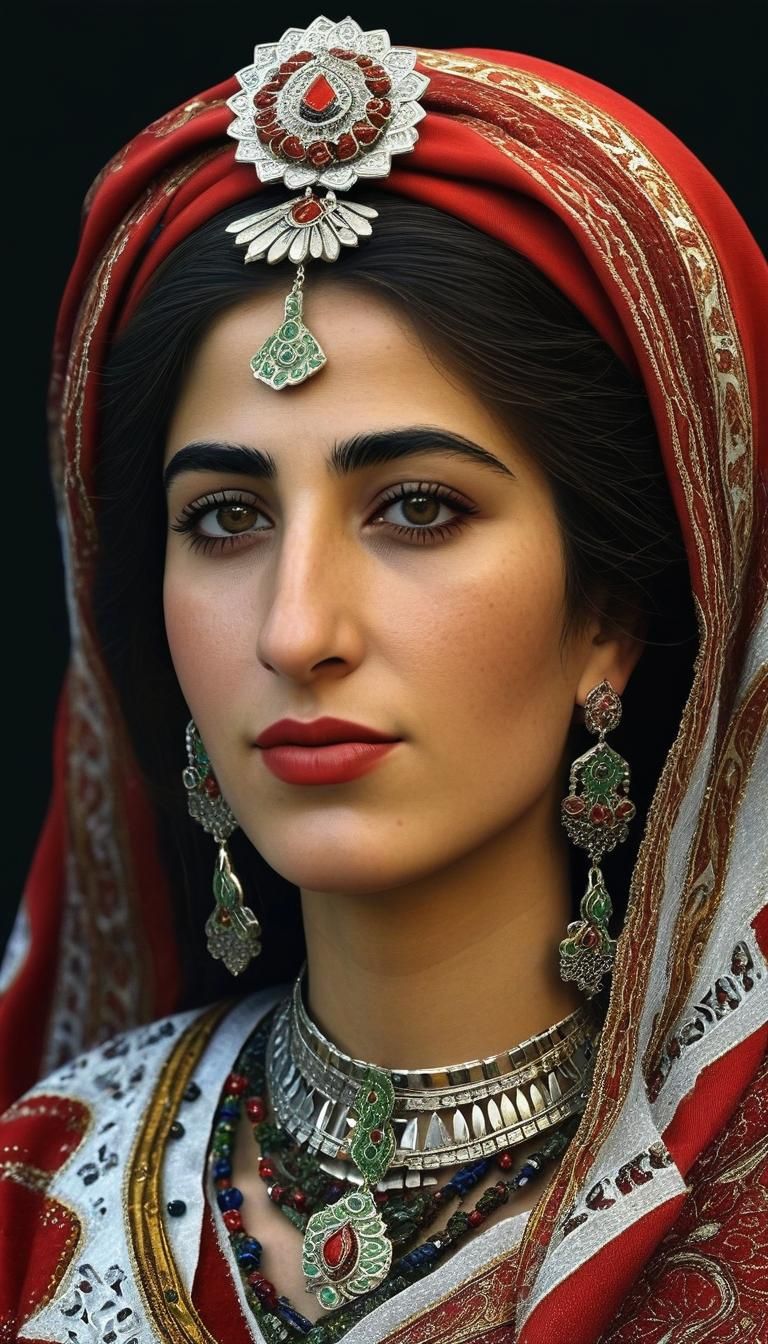 Hyperrealistic Portrait of a Cypriot Woman