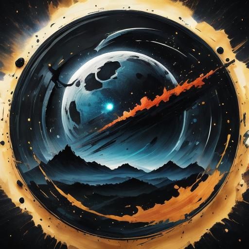 Midnight Silhouette in Dark and Melancholic Style