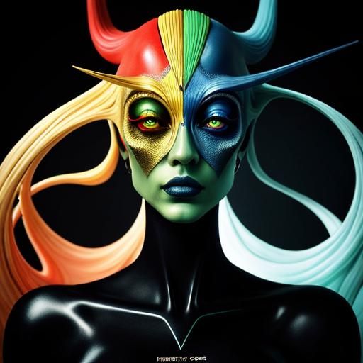 Psychedelic Glamour: A Hyperrealistic Surreal Vision