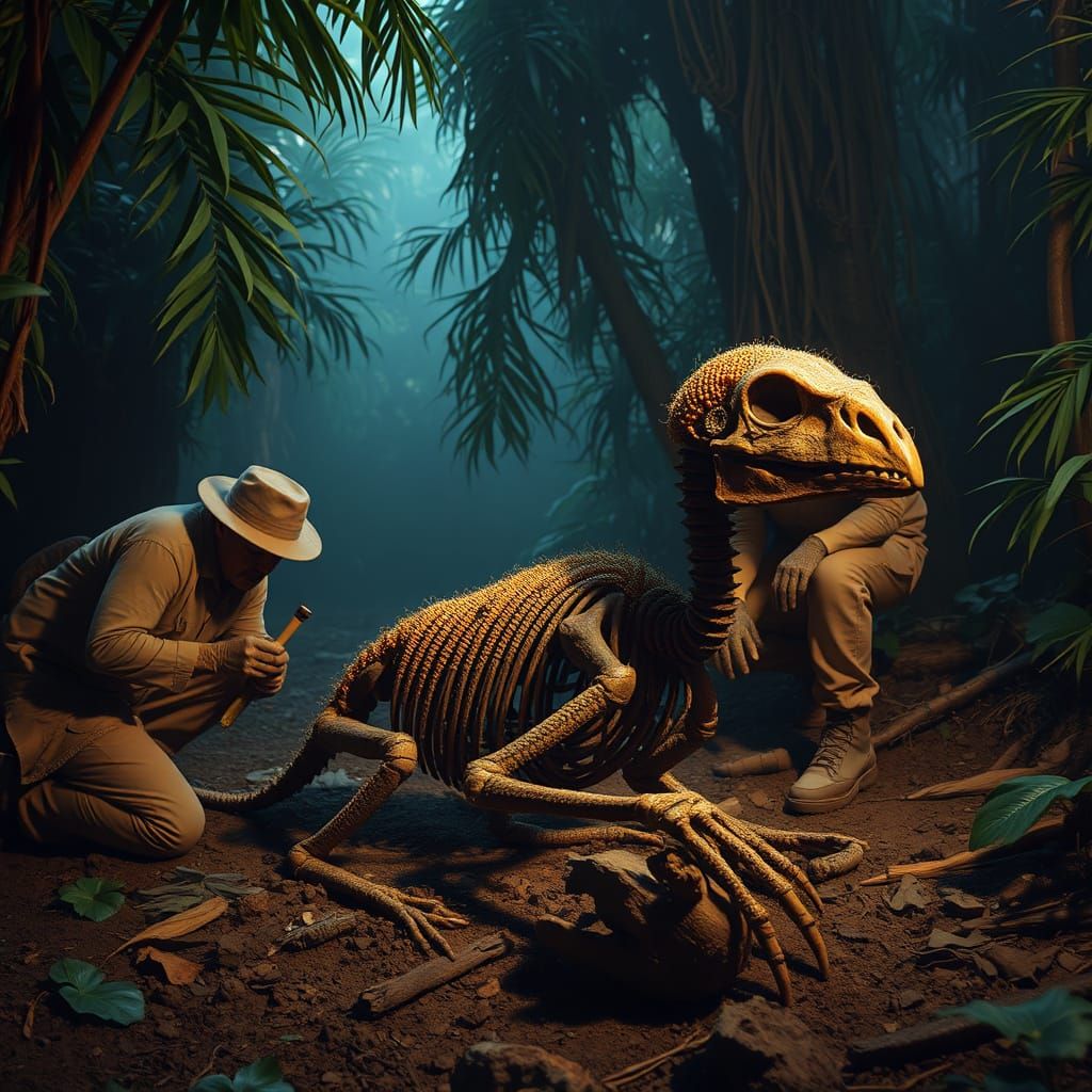 Beaded Dodo Skeleton Discovered: Mystical Jungle Excavation