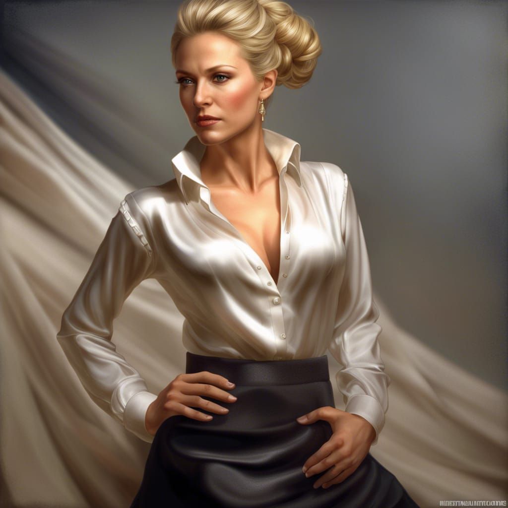 Sensual Countess Portrait in Hyperrealistic Style