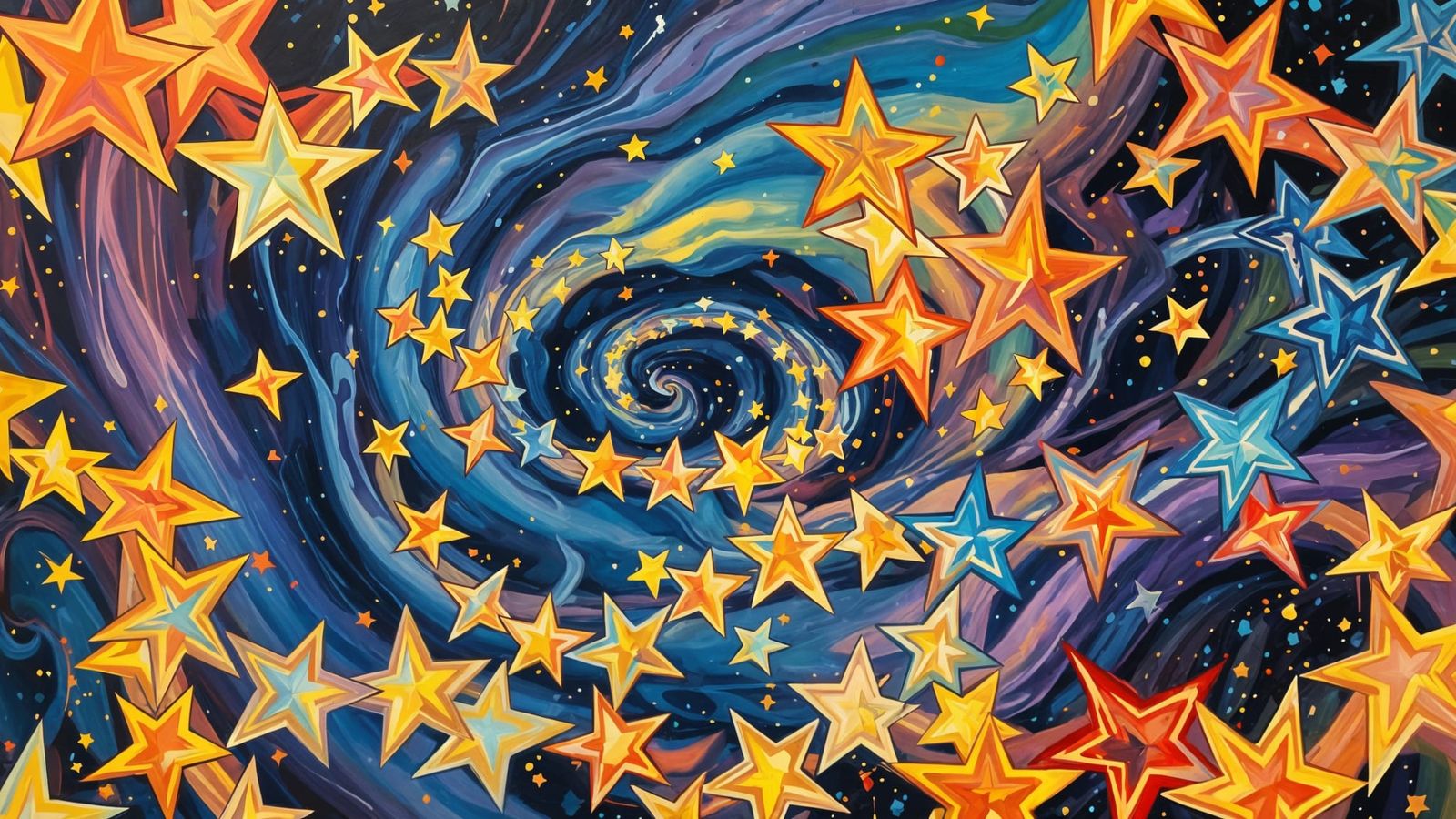 Vibrant Cosmic Vortex: A Singular Star's Dance with the Univ...