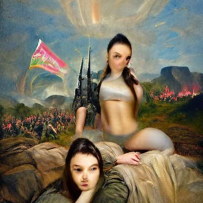 Army in Luminist Style of Frederic Edwin Church