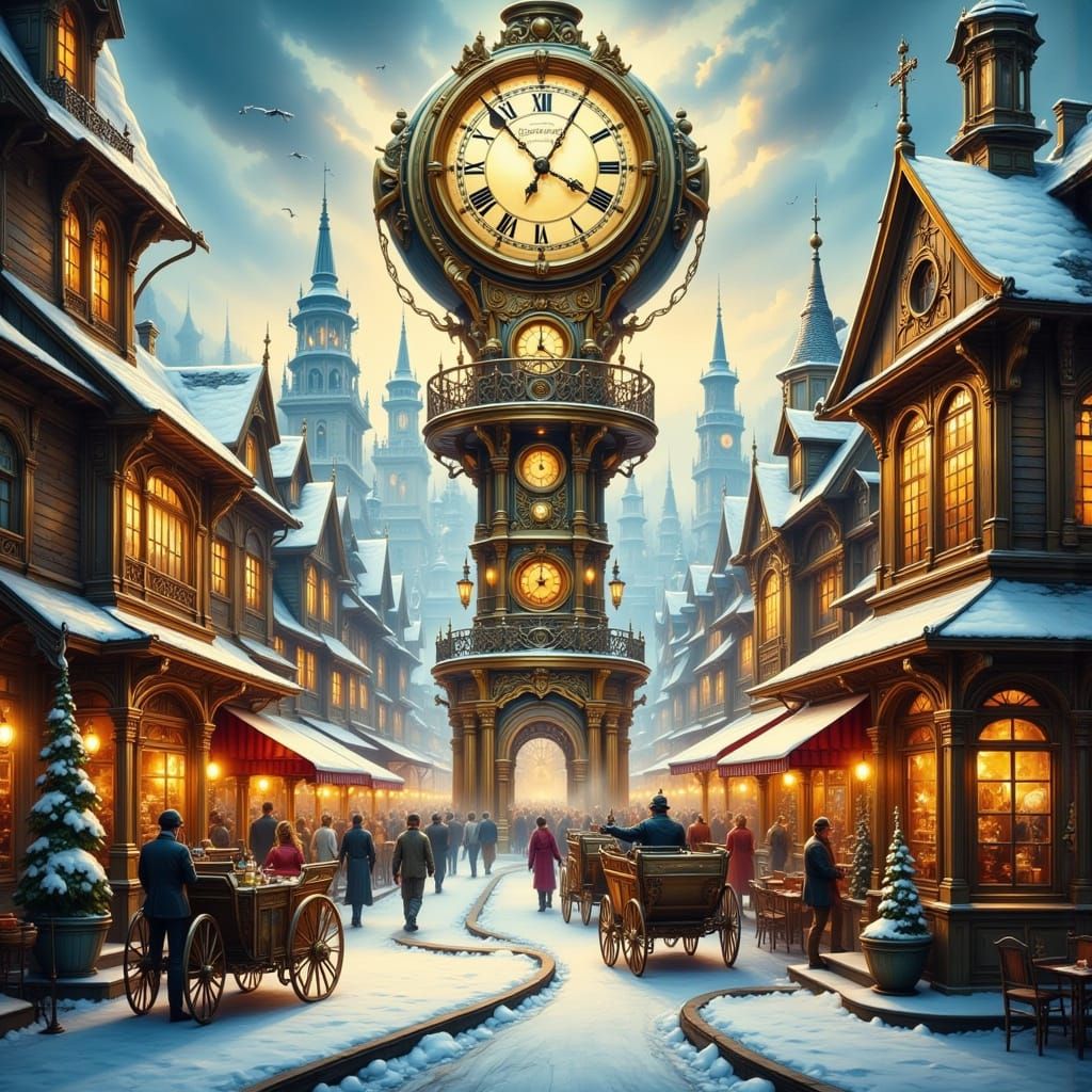 In the city, owning a pocket watch was forbidden.  Instead, everyone paid a bounty once a quarter for the right to get t...