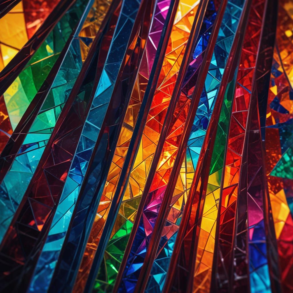 Vibrant Kaleidoscopic Patterns in Perfect Symmetry