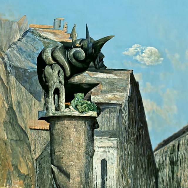 Gargoyle with dry cough