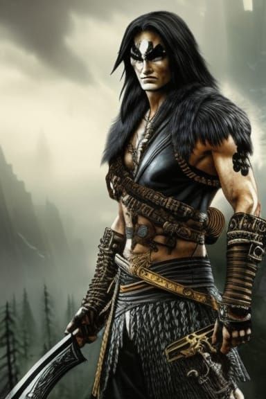 Pirate Skeleton Guarding Treasure: Digital Matte Painting