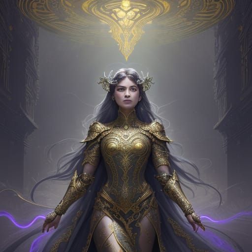 Ethereal Warrior Princess in Mithril Armour