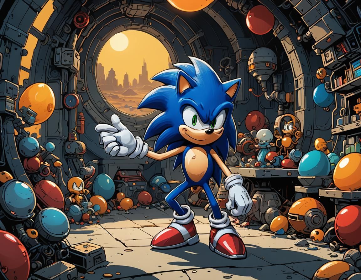 Sonic finds Eggman's old laboratory.