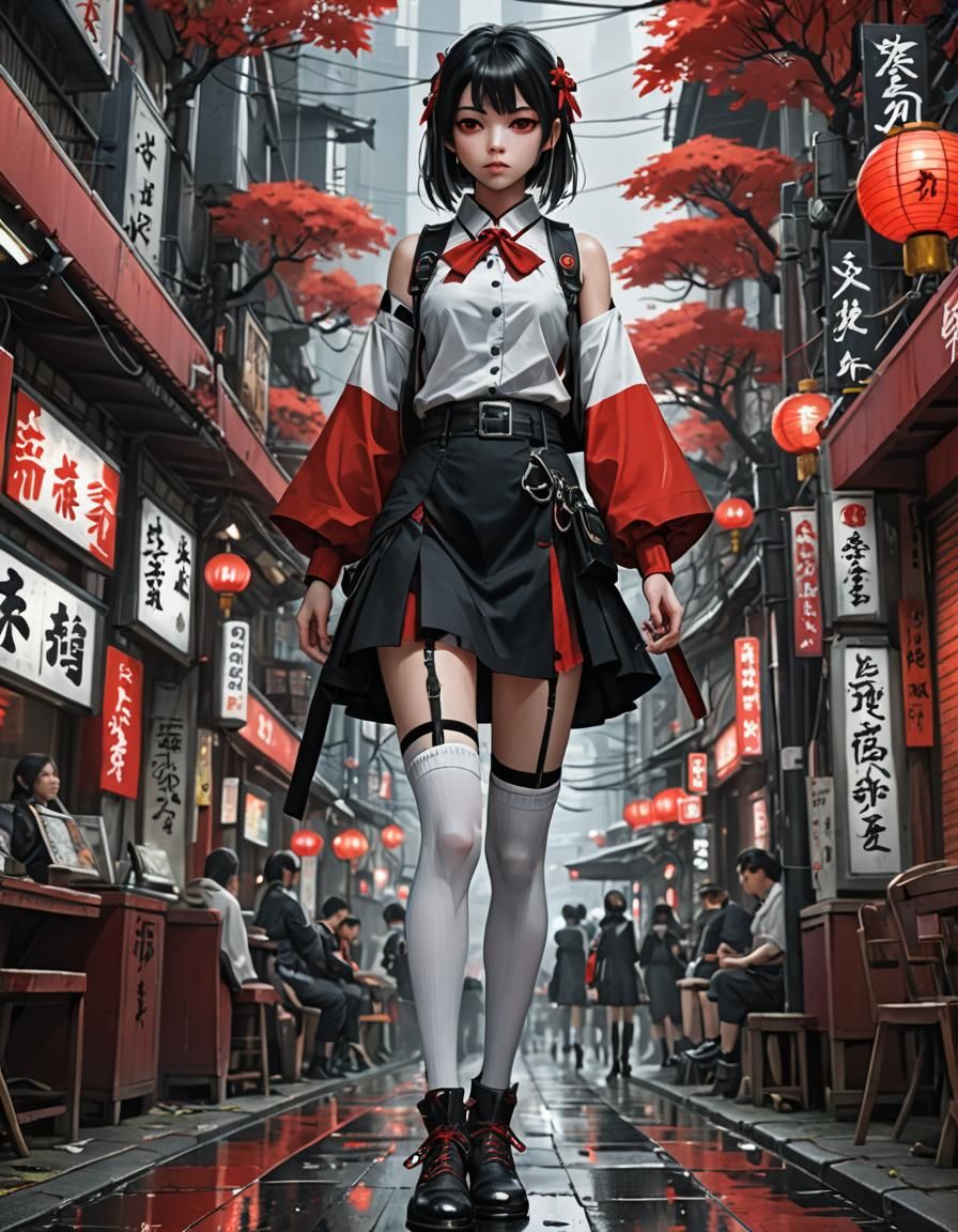 beautiful japan gothi female